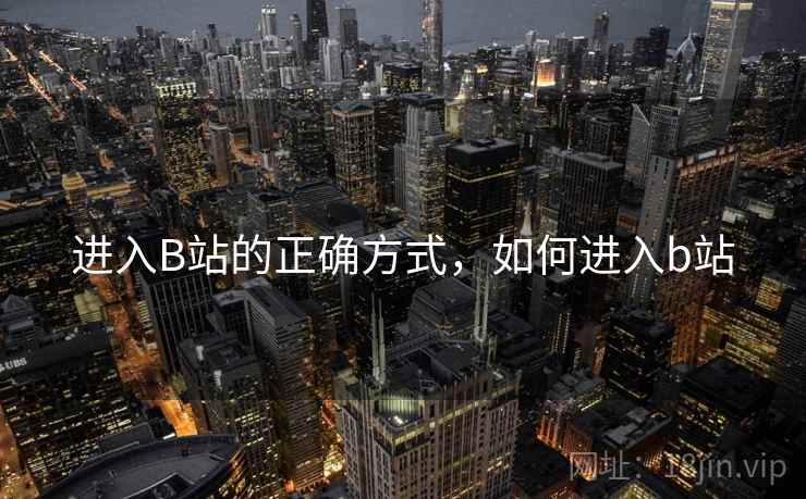 进入B站的正确方式,如何进入b站  第1张 进入B站的正确方式,如何进入b站  第1张
